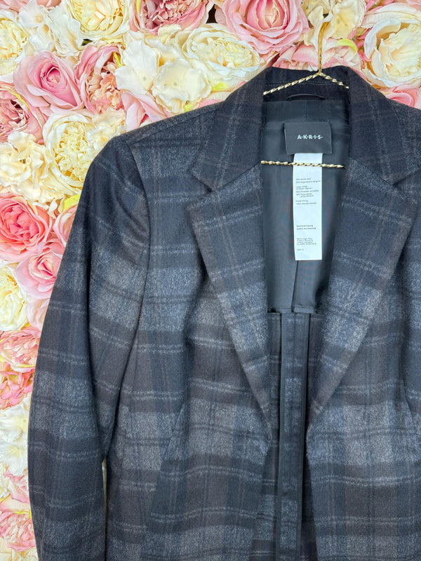 Akris Blazer Check Pattern