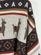 Alanui Cardigan im Ethno-Look – Braun/Multicolor – Gr. L