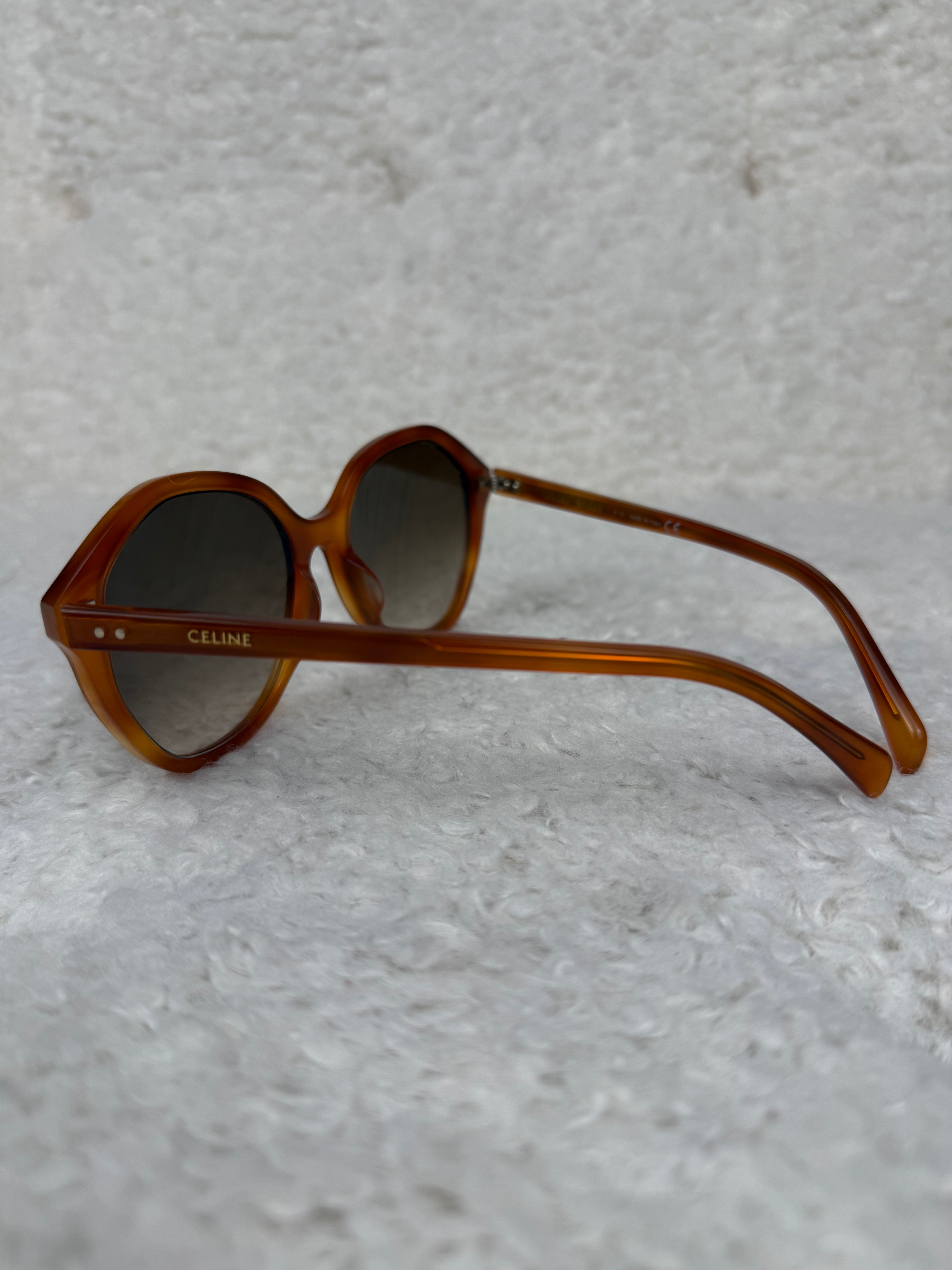 Celine Round Sunglasses Orange