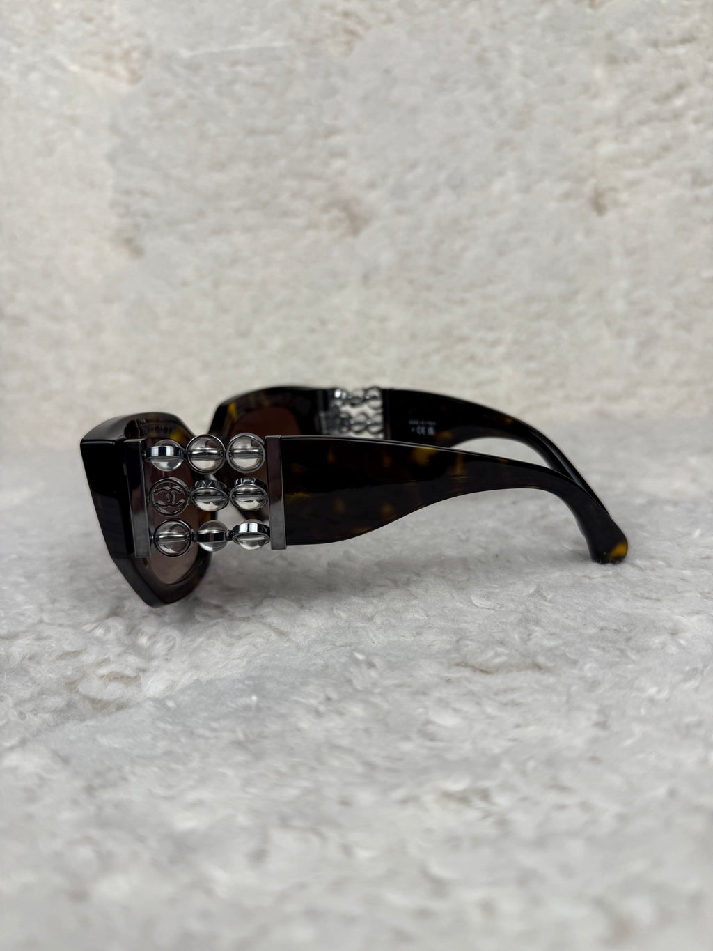 Chanel Sunglasses with little Pearls Brown