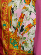 Dolce & Gabbana SIlk & Wool Cardigan Pink Multi Sz. 38 DE (42 IT)