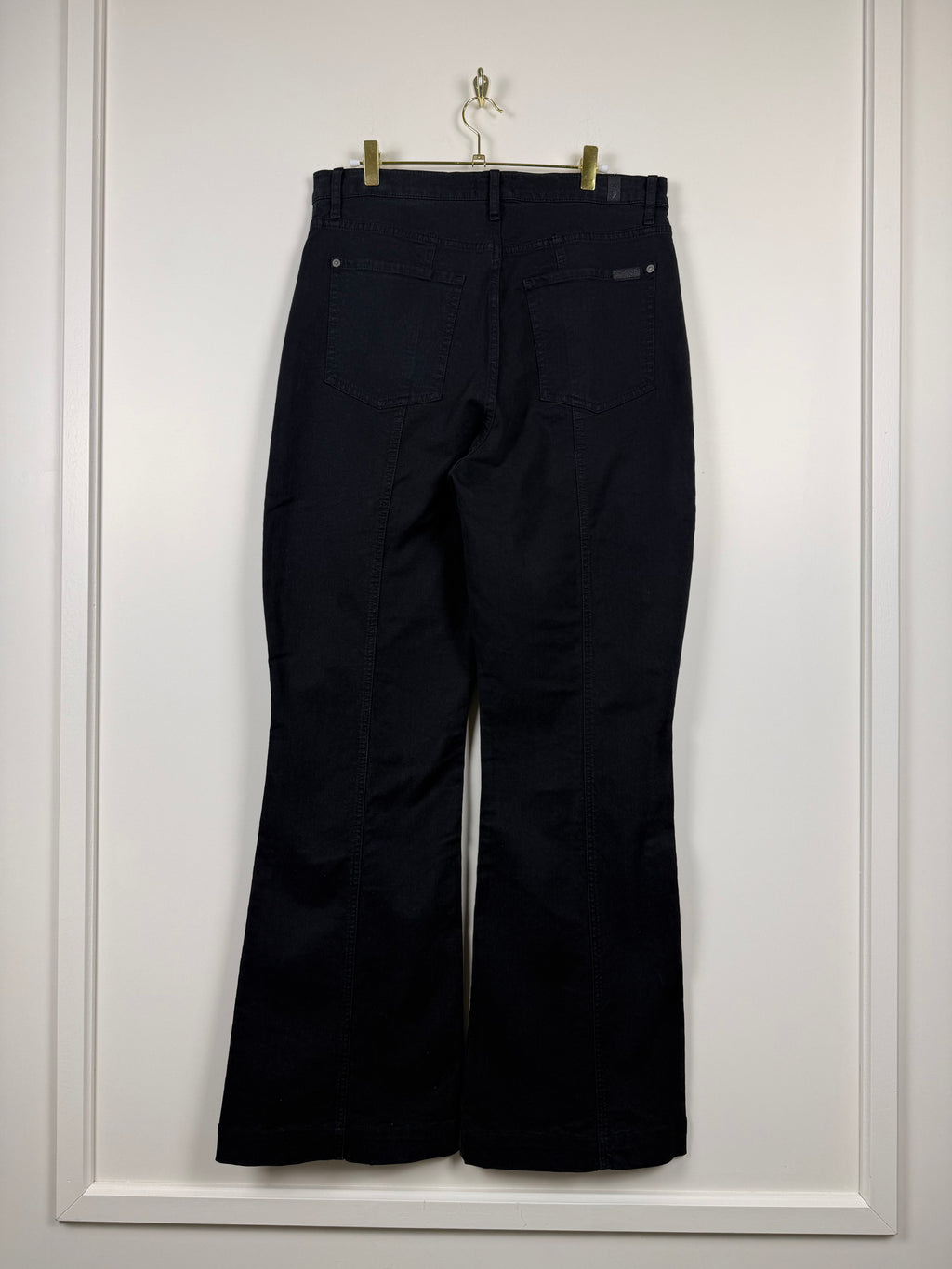 7 For All Mankind The Ultra High Rise Dojo Jeans – Schwarz – Gr. 32