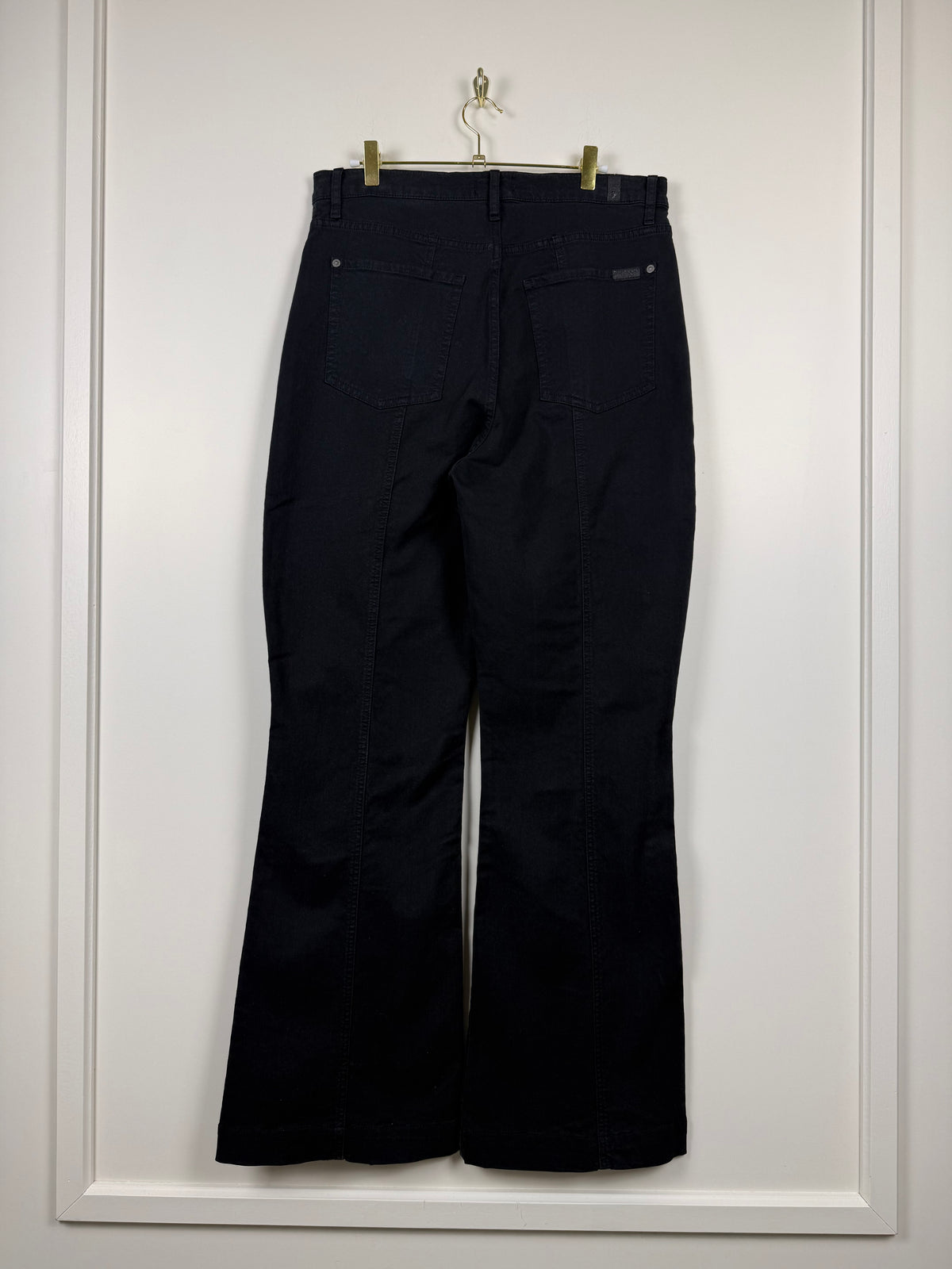 7 For All Mankind The Ultra High Rise Dojo Jeans – Schwarz – Gr. 32