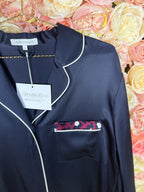 Olivia von Halle Long Silk Blouse