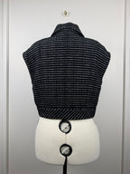 Chanel 23P Tweed Vest – Black/Silver – Size 40 DE (42 FR)