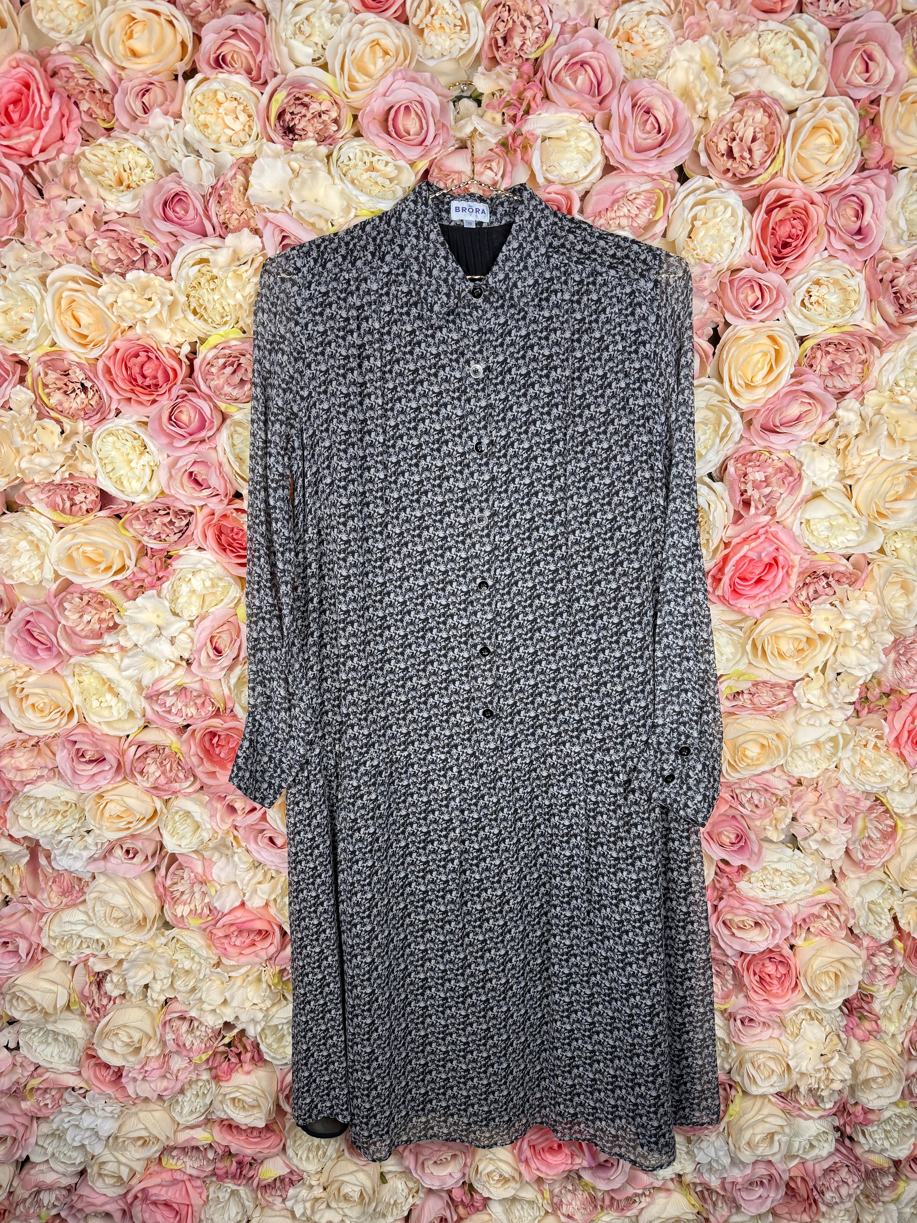 Brora Dress Black Grey Sz. 38 DE (10)