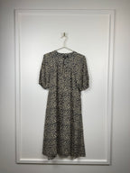 A.P.C. Kleid mit Leo-Print – Beige/Schwarz – Gr. 36 DE (38 FR)