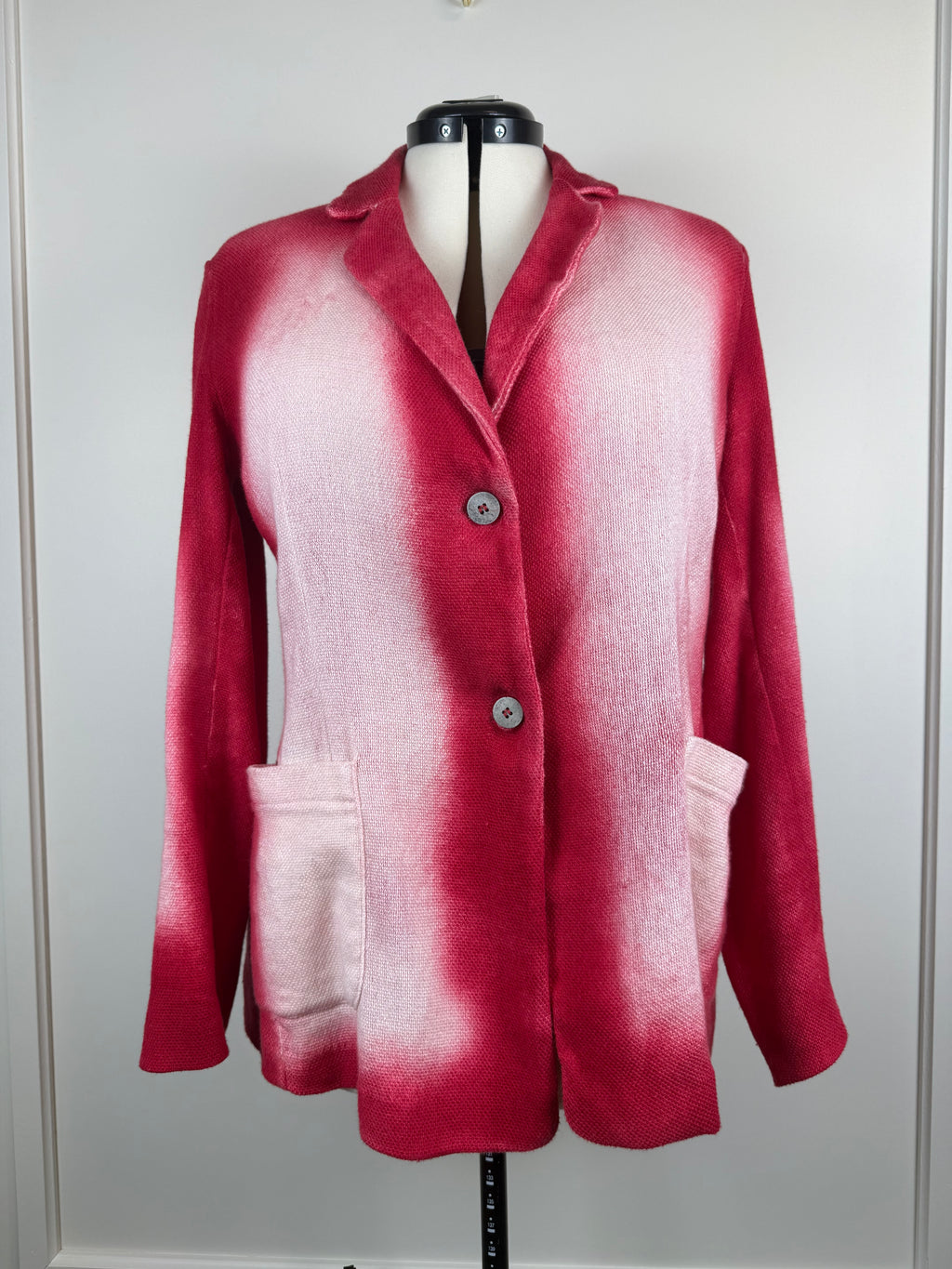 Avant Toi Linen Cotton Mix Jacket Red Sz. L