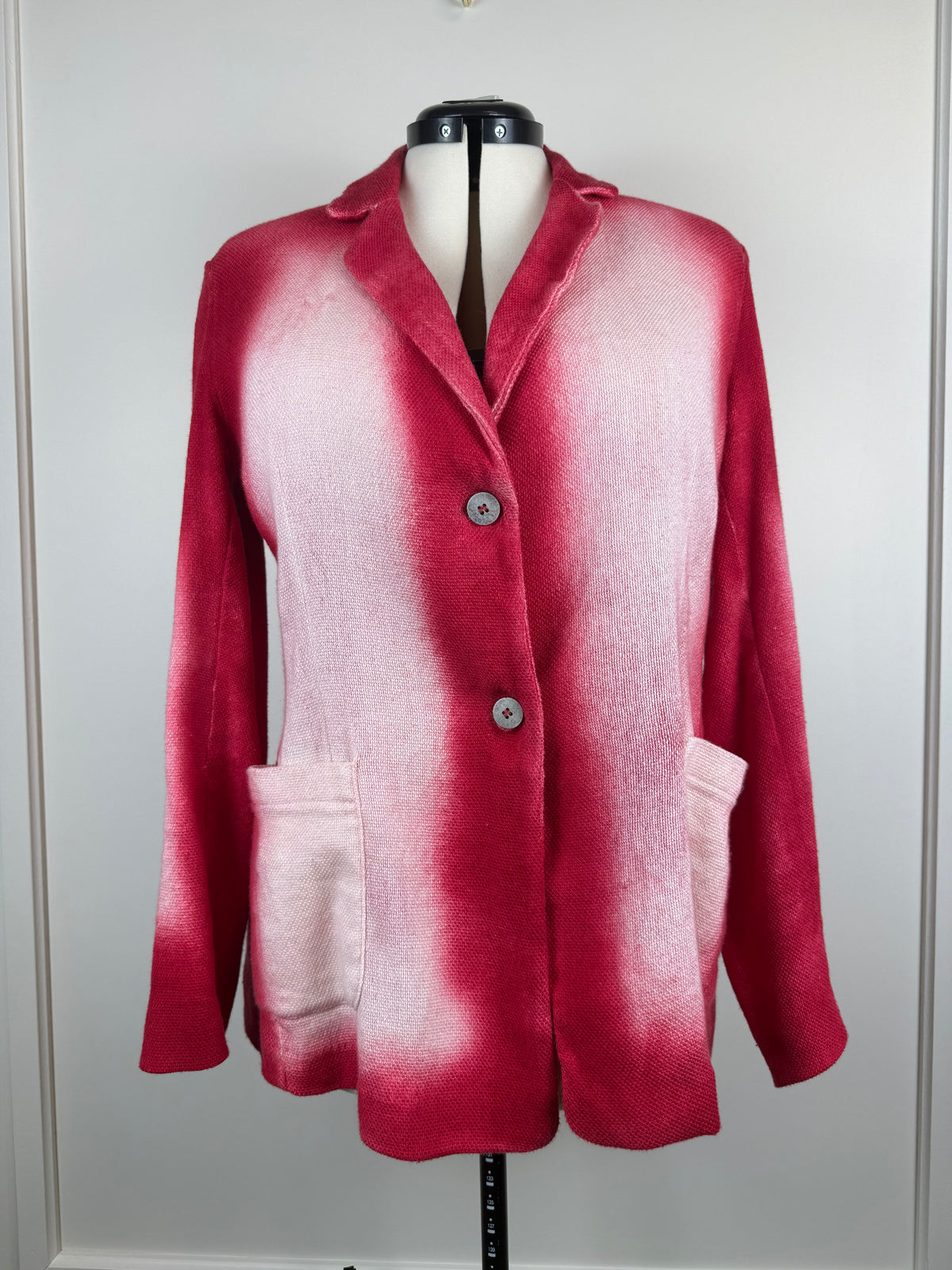 Avant Toi Linen Cotton Mix Jacket Red Sz. L