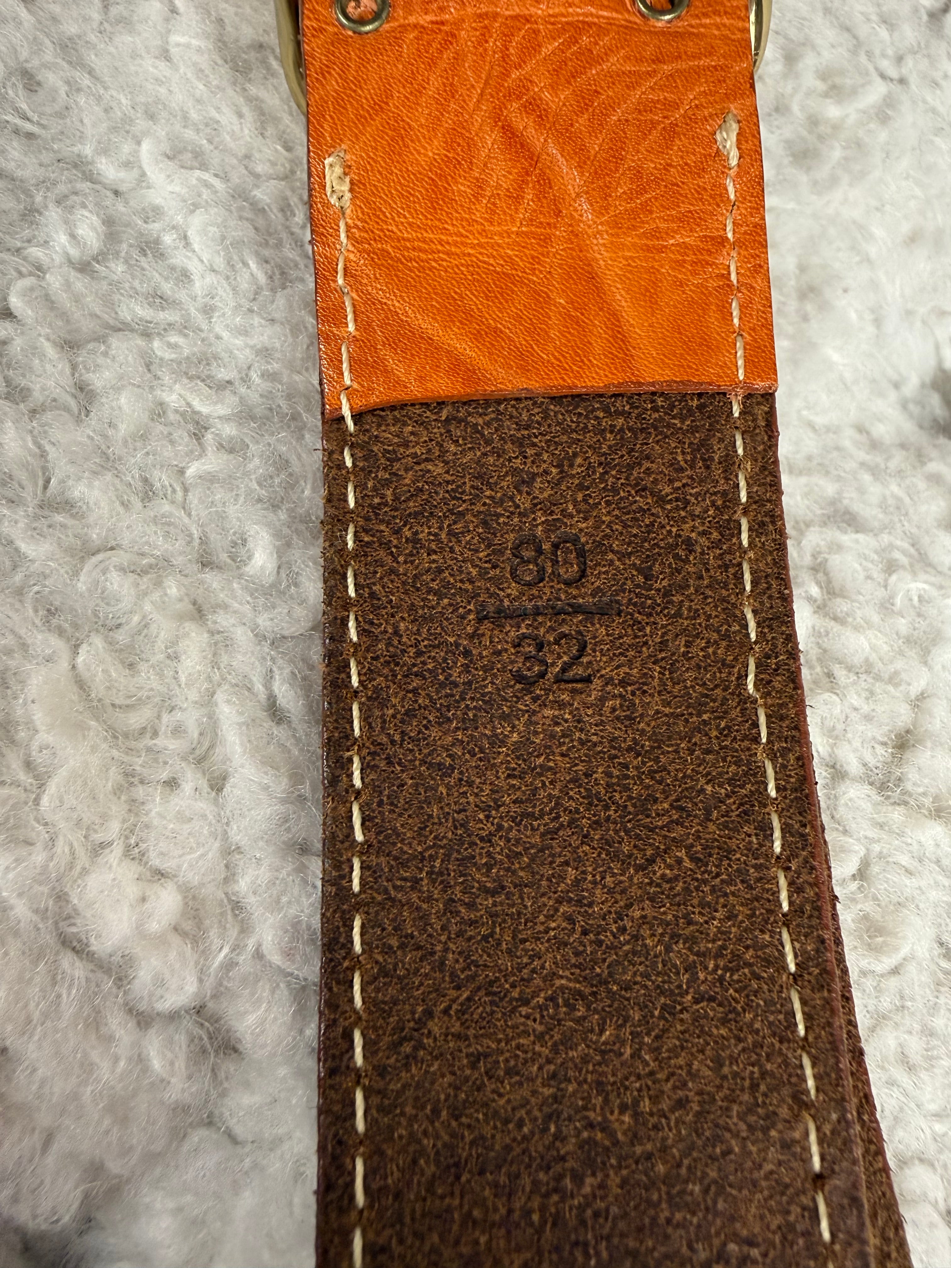 Jean Louis Fernandez Belt Orange Sz. 80