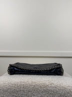 Stella McCartney Falabella Tasche Klein – Dunkelblau/Silber