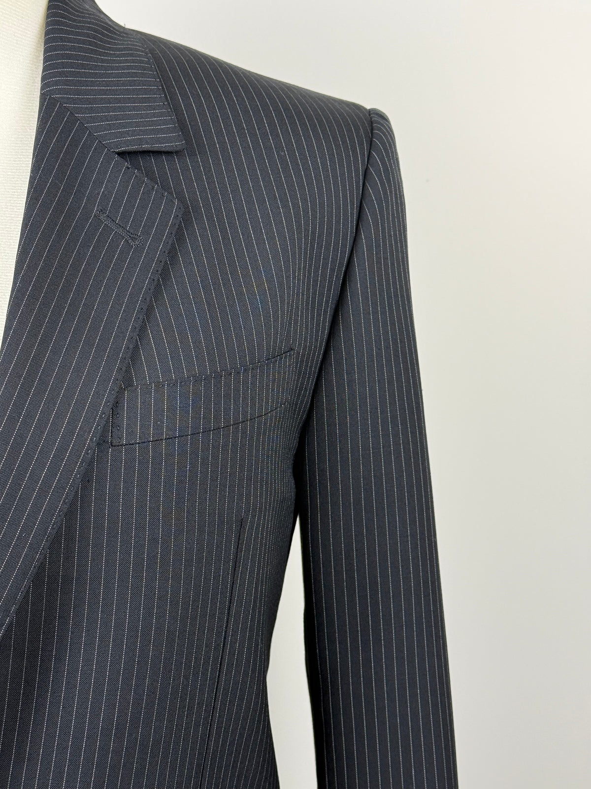 Celine Blazer mit Nadelstreifen – Schwarz – Gr. 38 DE (40 FR)