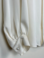 Chanel Silk Blouse Cream Sz. 42 DE (44 FR)