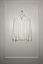 Chanel Silk Blouse Cream Sz. 42 DE (44 FR)