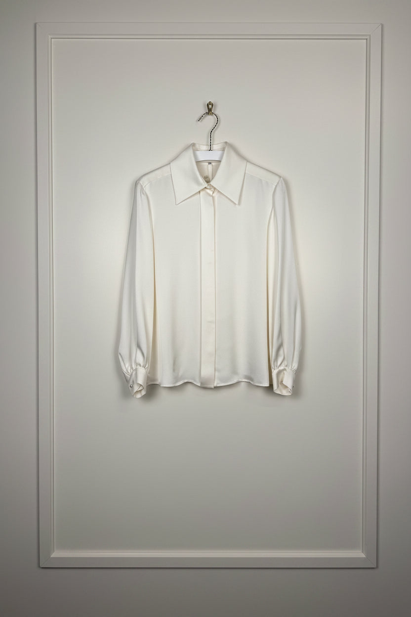 Chanel Silk Blouse Cream Sz. 42 DE (44 FR)