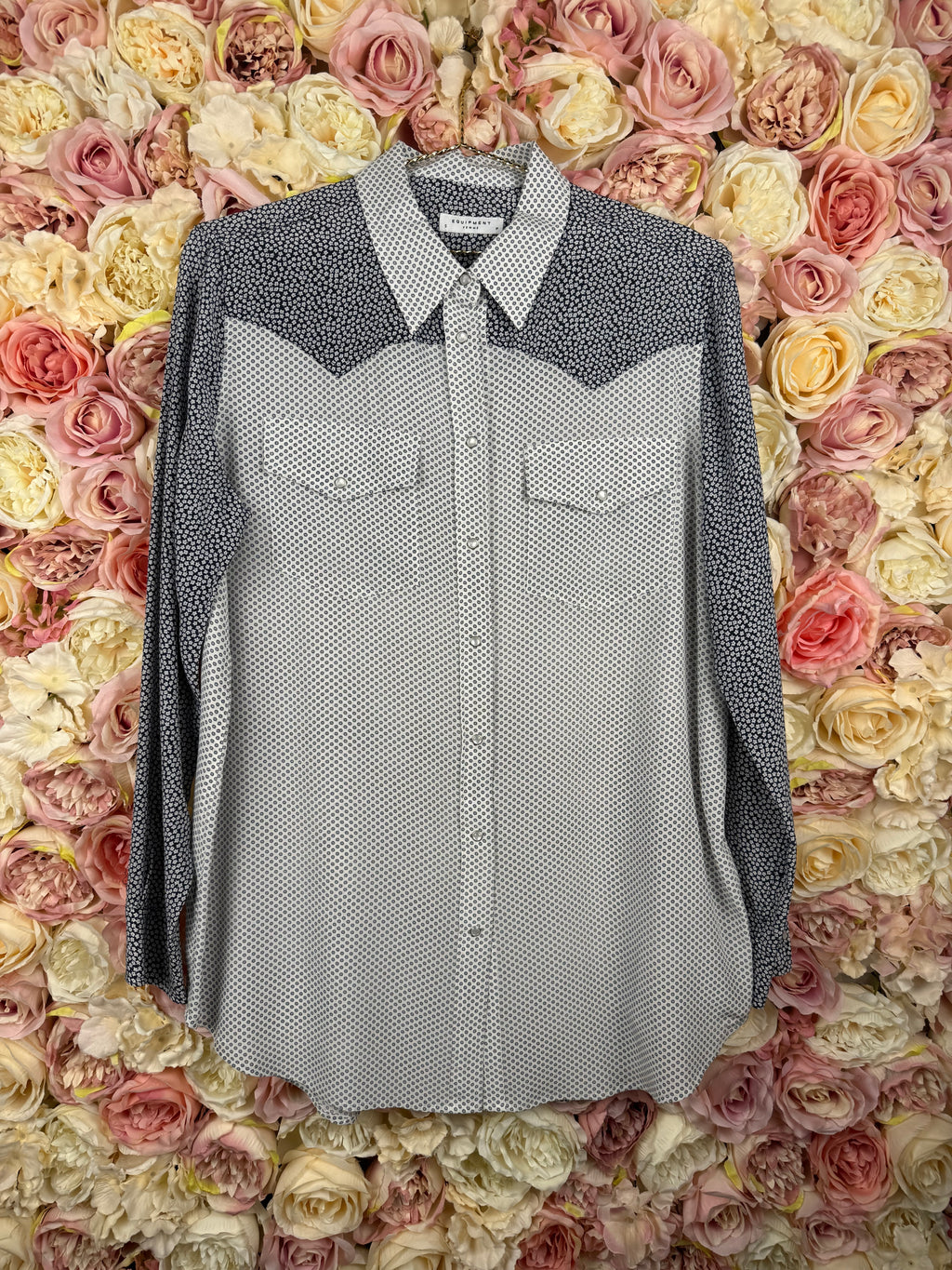Equipment Blouse Blue White