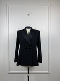 Chanel Tweed Smoking-Blazer – Schwarz – vermutlich Pre-Fall 2017 – Gr. 44 DE (46 FR)