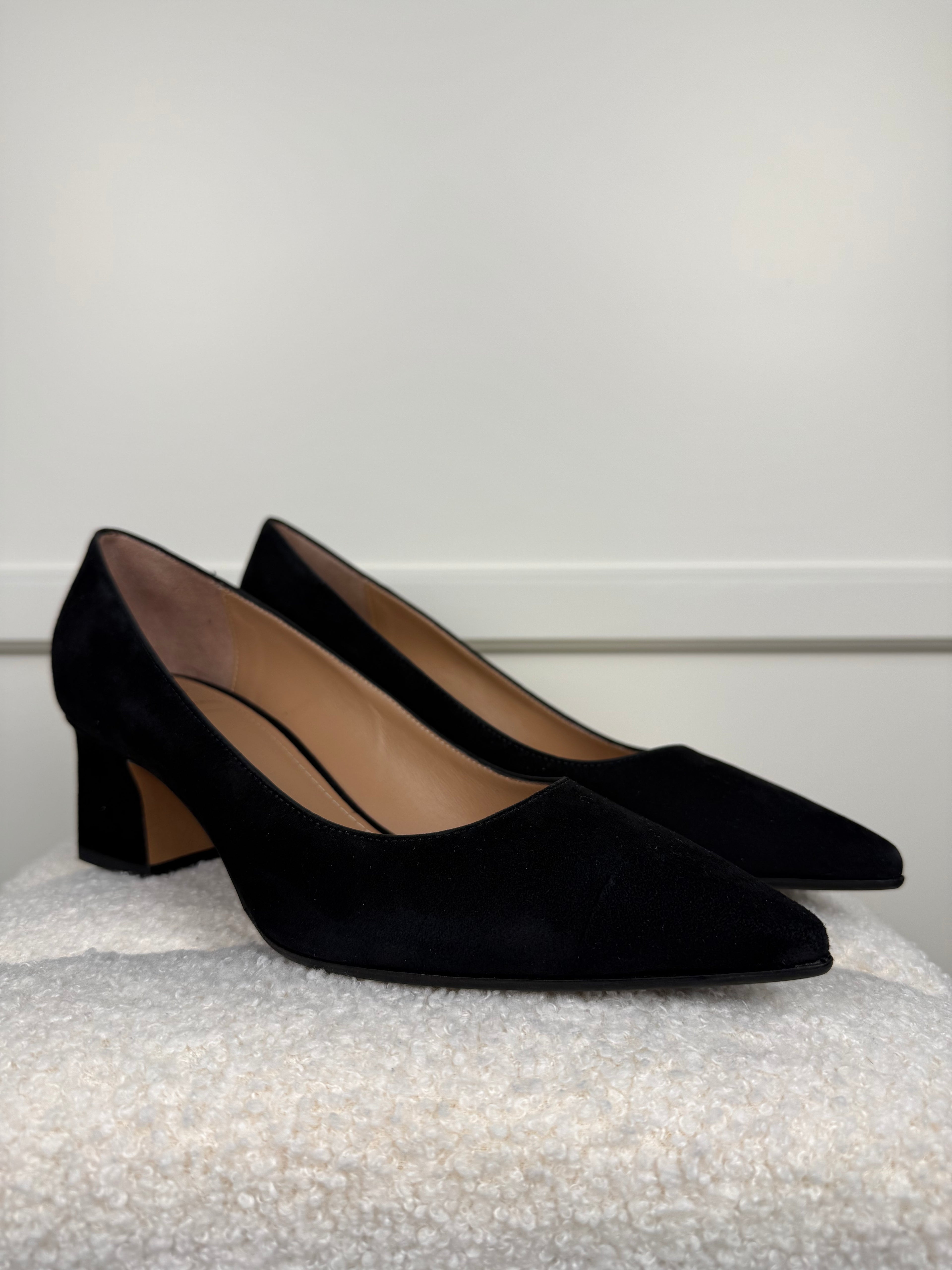 Benci Brothers Suede Heels Black Sz. 38 EU