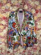 Etro Silk Jacket with Belt Multi Sz. 34 DE (38 IT) oversized