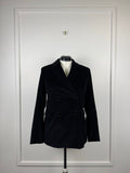 S' Max Mara Cord-Blazer – Schwarz – Gr. 40 DE (44 IT)
