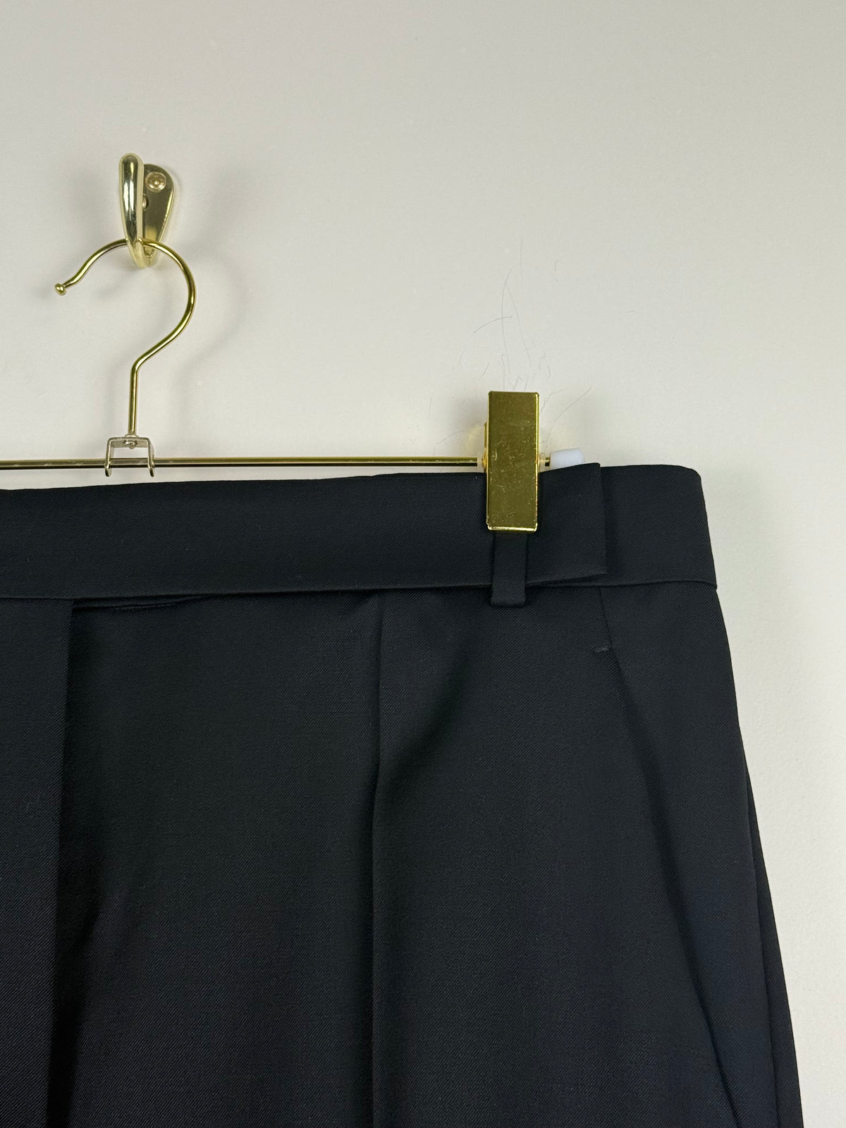 Max Mara Classic Wool Pants Black Sz. 44 DE