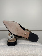 Christian Dior J'Adior Slingback Flats Black Sz. 39 EU
