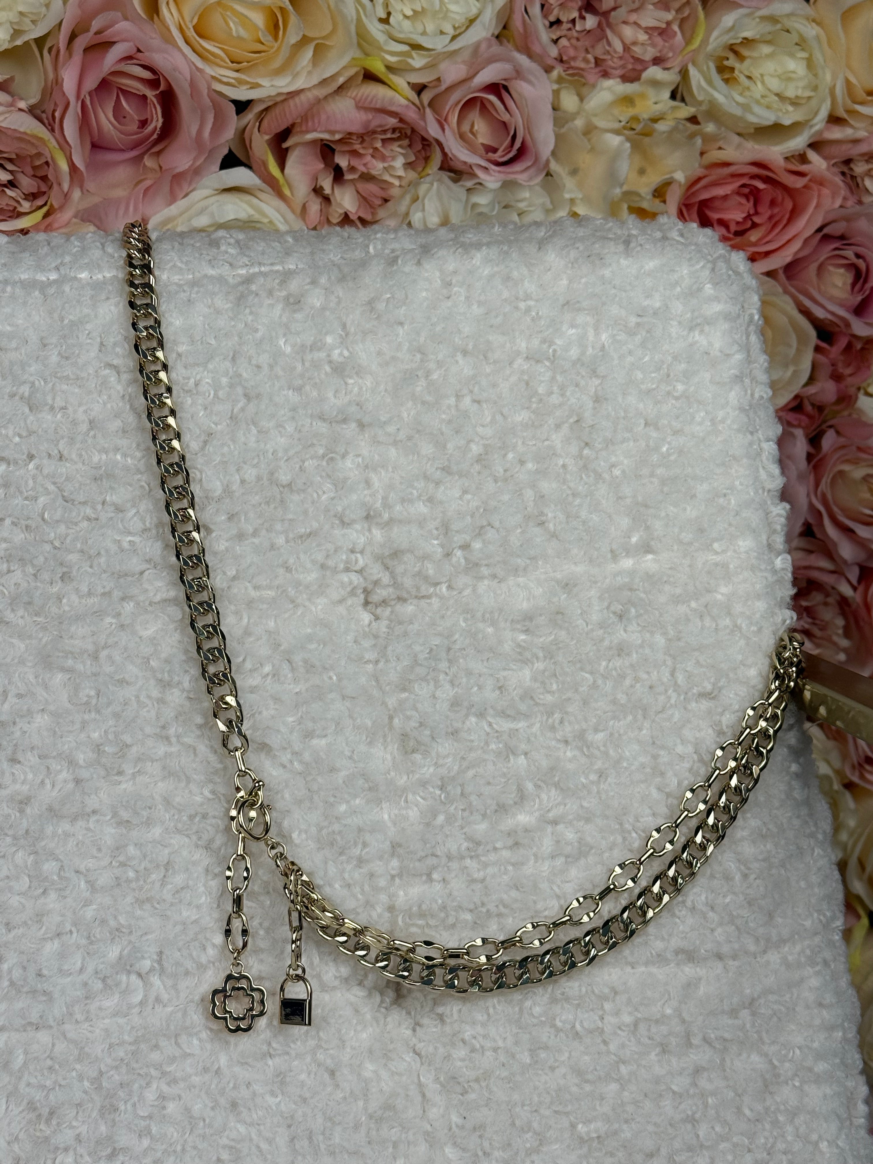 Maje Belt Gold with Clover