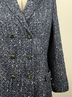 Etro Tweed Coat – Blue – Size 40 DE (44 IT)