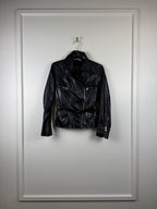 Jil Sander Lederjacke – Schwarz – Gr. 34 DE