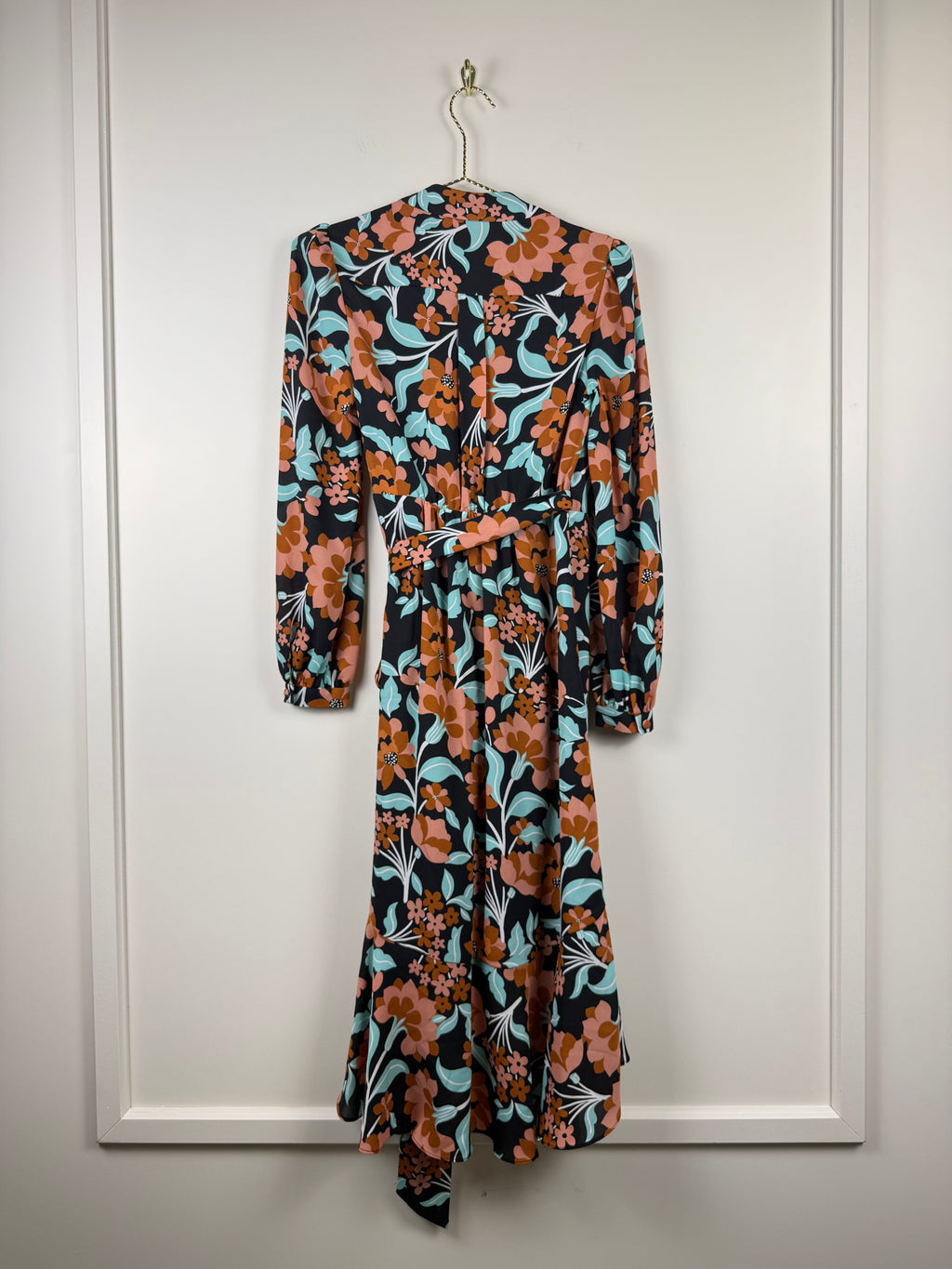 Diane von Furstenberg Kleid mit Blumenprint – Multicolor – Gr. XS