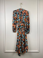 Diane von Furstenberg Kleid mit Blumenprint – Multicolor – Gr. XS