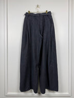 Chanel Jeans mit Glitzerstreifen – Grau – Gr. 38 DE (40 FR)