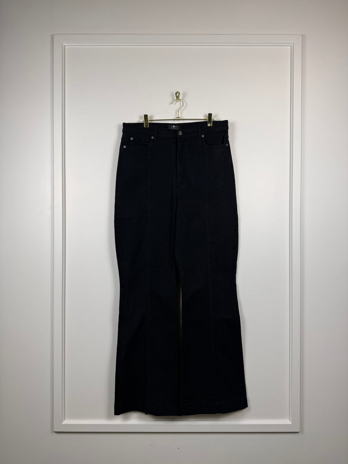 7 For All Mankind The Ultra High Rise Dojo Jeans – Schwarz – Gr. 32