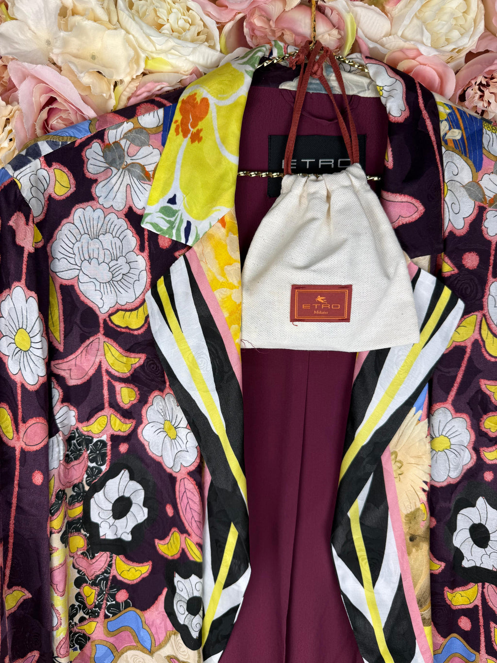 Etro Silk Blazer Jacket Multicolour