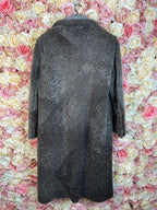 Frauenschuh Reversible Lambskin Coat Dark Taupe Sz. L
