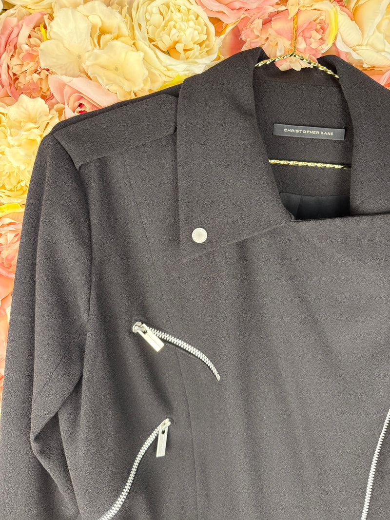 Christopher Kane Fabric Biker Jacket