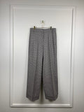 'S Max Mara Hahnentritt-Hose – Braun/Mehrfarbig – Gr. 40 DE