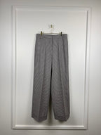 'S Max Mara Hahnentritt-Hose – Braun/Mehrfarbig – Gr. 40 DE