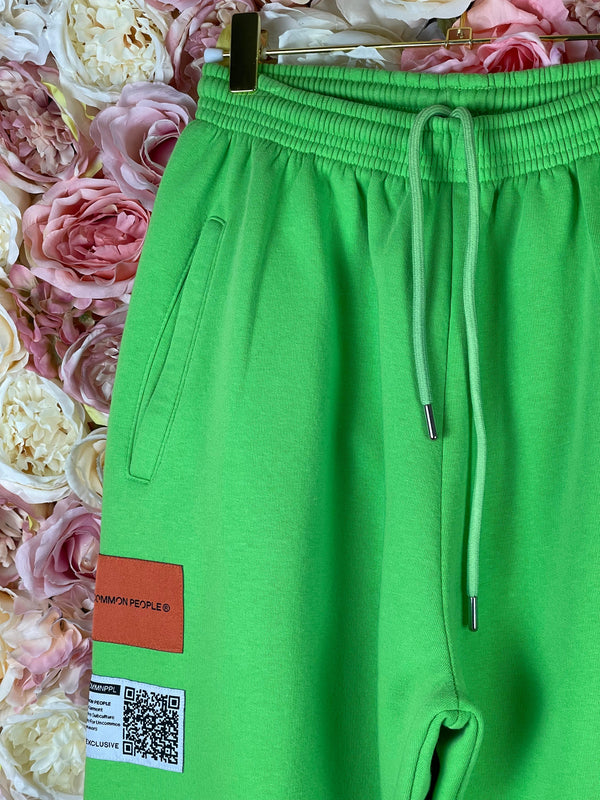 Common People Sweat Set Neon Green Sz. S