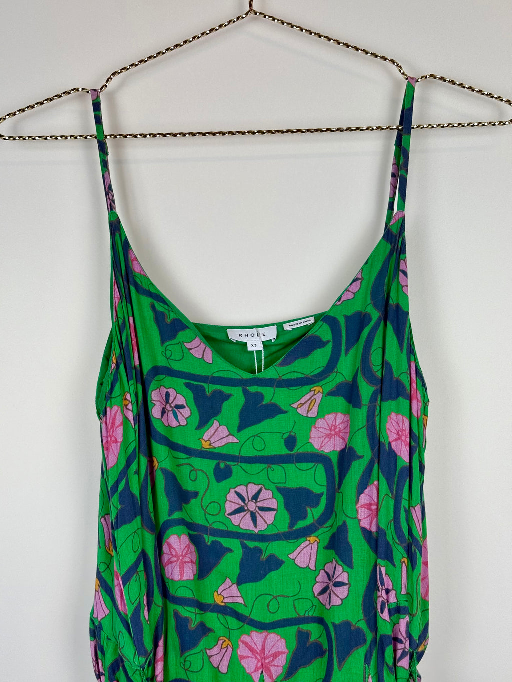Rhode Dress Green Multi Sz. XS
