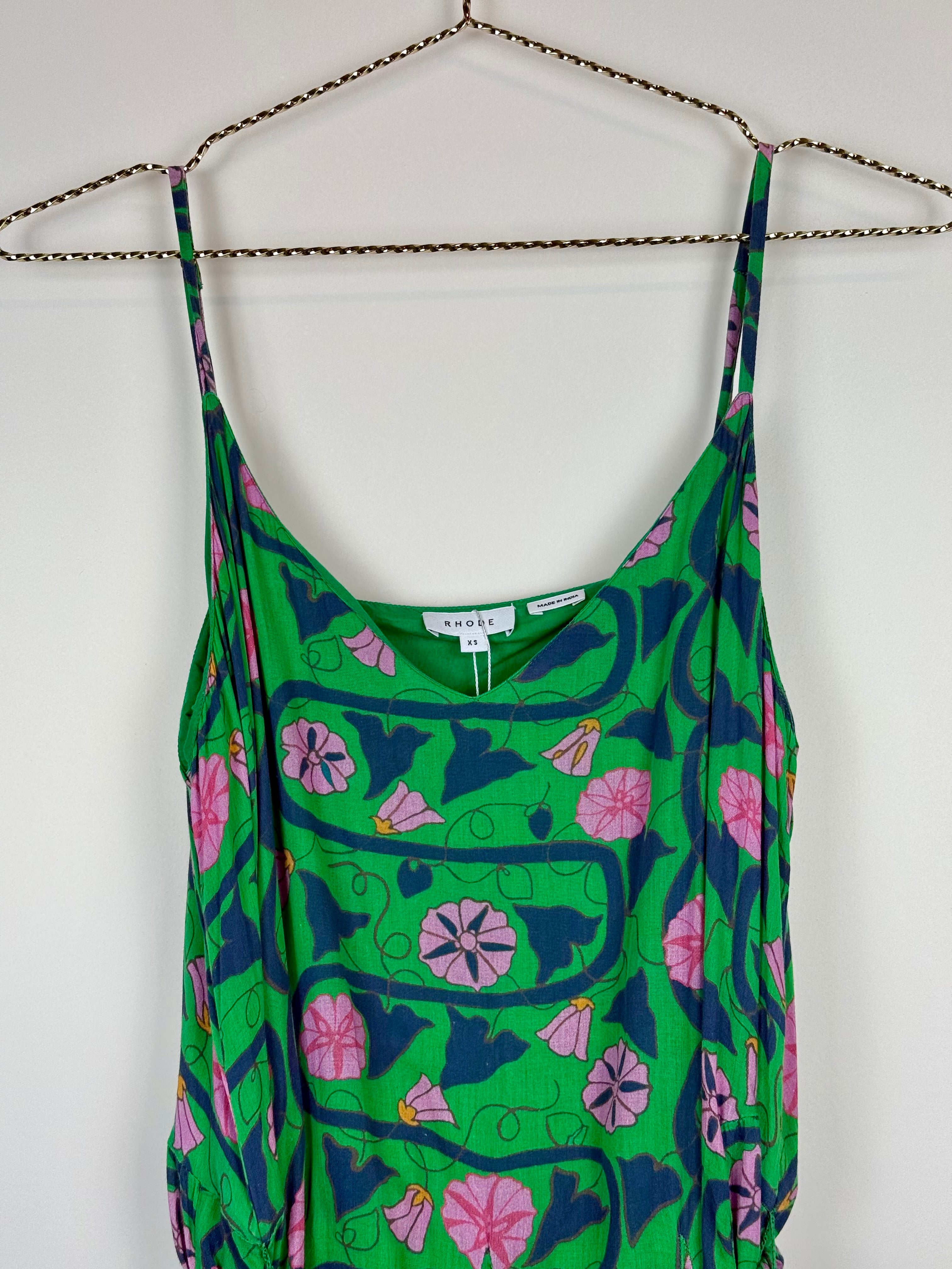 Rhode Dress Green Multi Sz. XS
