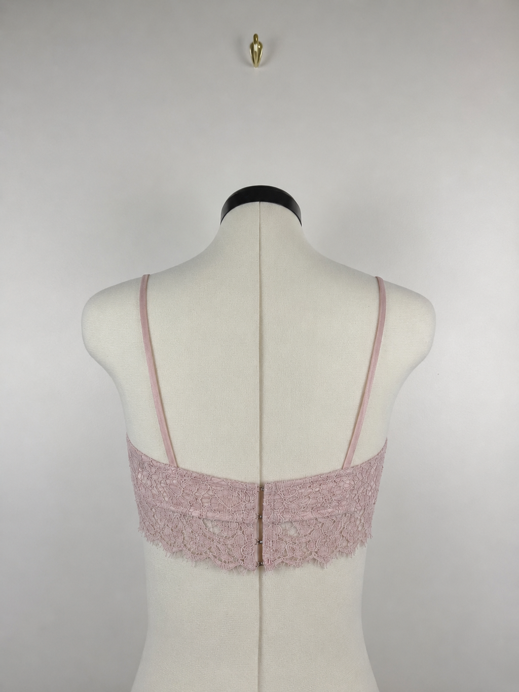 Ewa Herzog Lace Bralette Light Pink & Black Sz. 34 DE