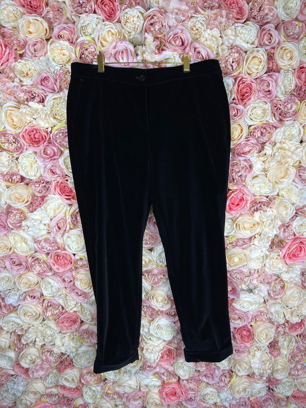 Etro Velvet Pants Black Sz. 44 DE