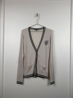 Gucci Vintage Set Top & Cardigan – Beige/Schwarz – Gr. M