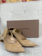 Gianvito Rossi Velour Heels Beige Sz. 38 EU