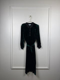 Brora Samt Kleid – Dunkelgrün – Gr. M