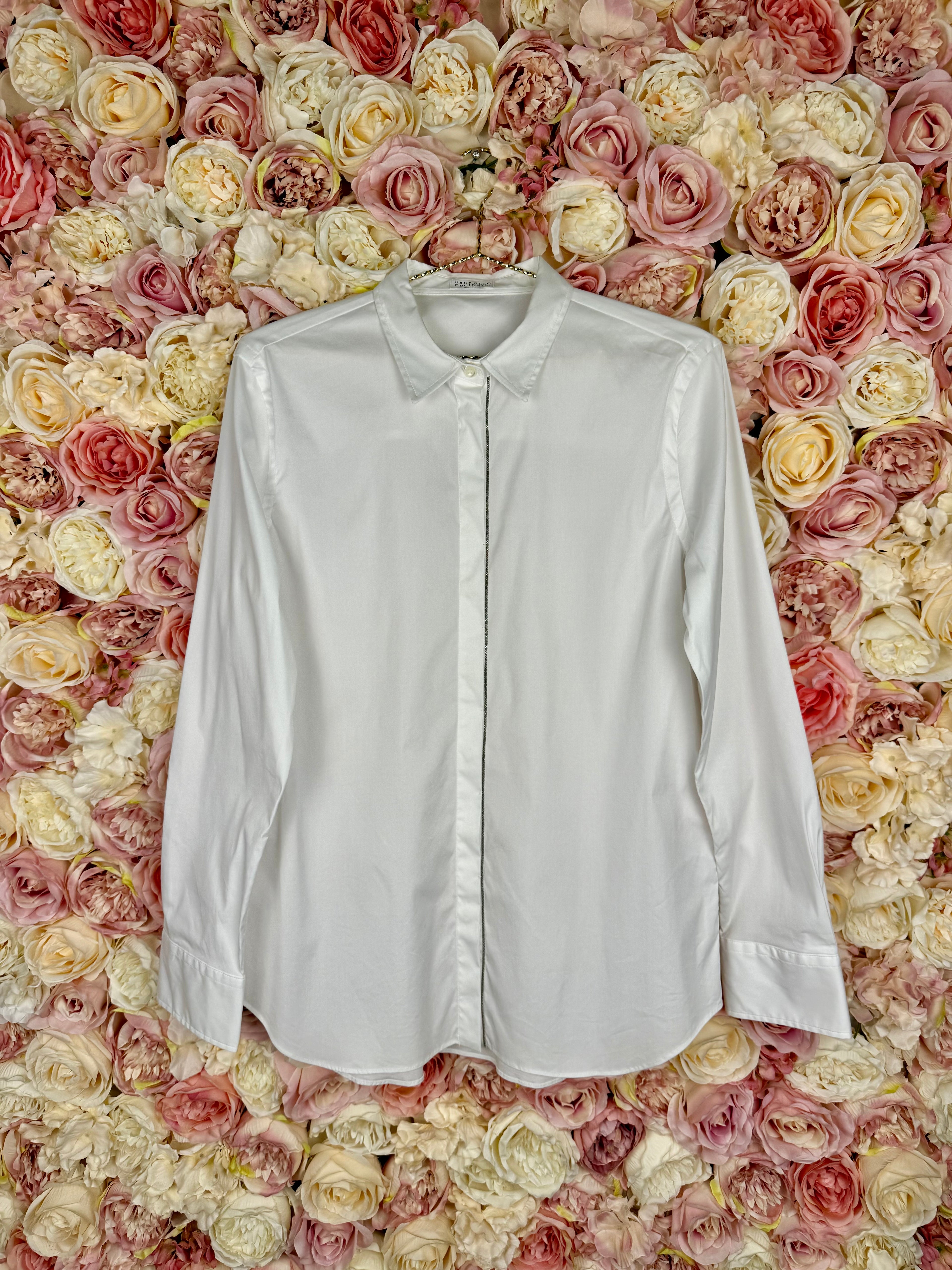 Brunello Cucinelli Button Up Shirt White Sz. XL