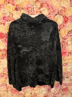 Avant Toi Turtle Neck Sweater Silk Mix Green Sz. S