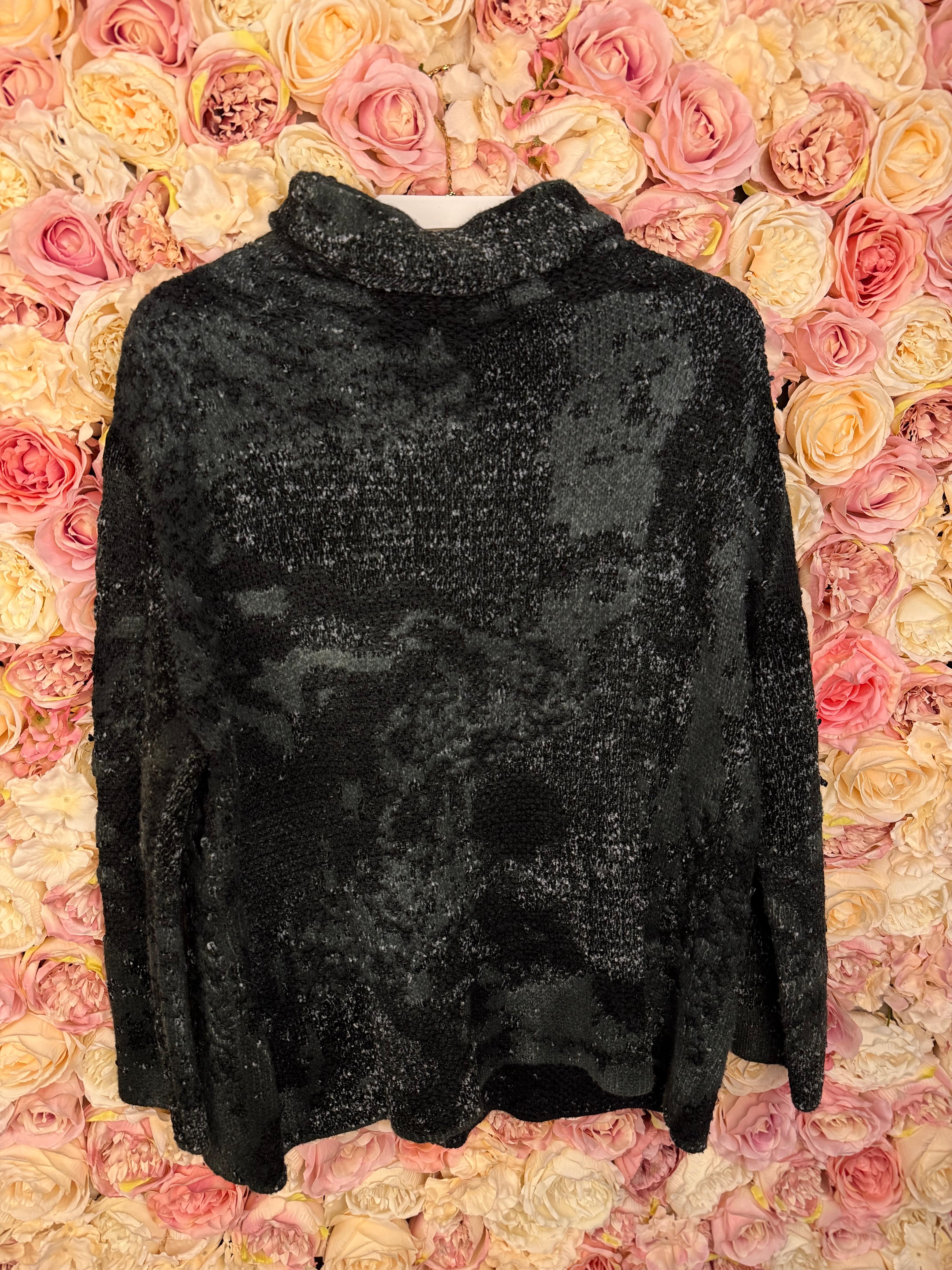 Avant Toi Turtle Neck Sweater Silk Mix Green Sz. S