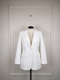 Sly010 Cotton Linen Blazer White Sz. 42 DE (44 FR)